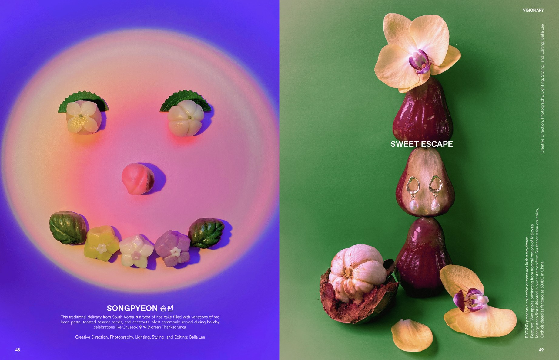 B.YOND Visionary spread: Songpyeon and Sweet Escape