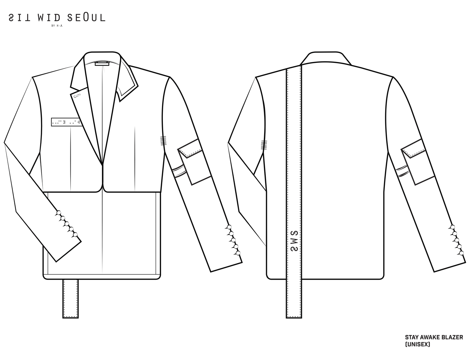 SWS BY H-Y · technical flat